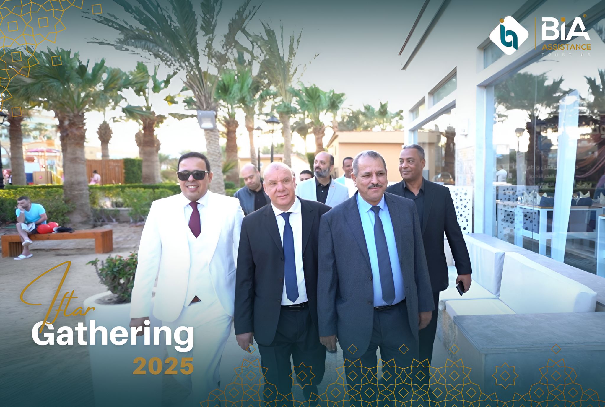 BIA Assistance team and guests gathered for the 2025 Ramadan Iftar at Hilton Hurghada Plaza in Hurghada